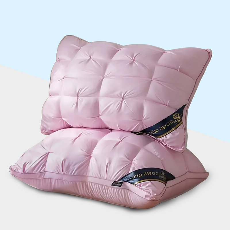 Coussin à pain 3D, doux et confortable, cadeau de qualité hôtelière (2 pièces), Rose