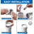 2 in. White PVC DWV Test Cap, Socket Connection for Drain, Waste & Vent Plumbing Systems, (100 Pack)