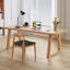 Bureau rectangulaire en bois massif Burlywood-109690984