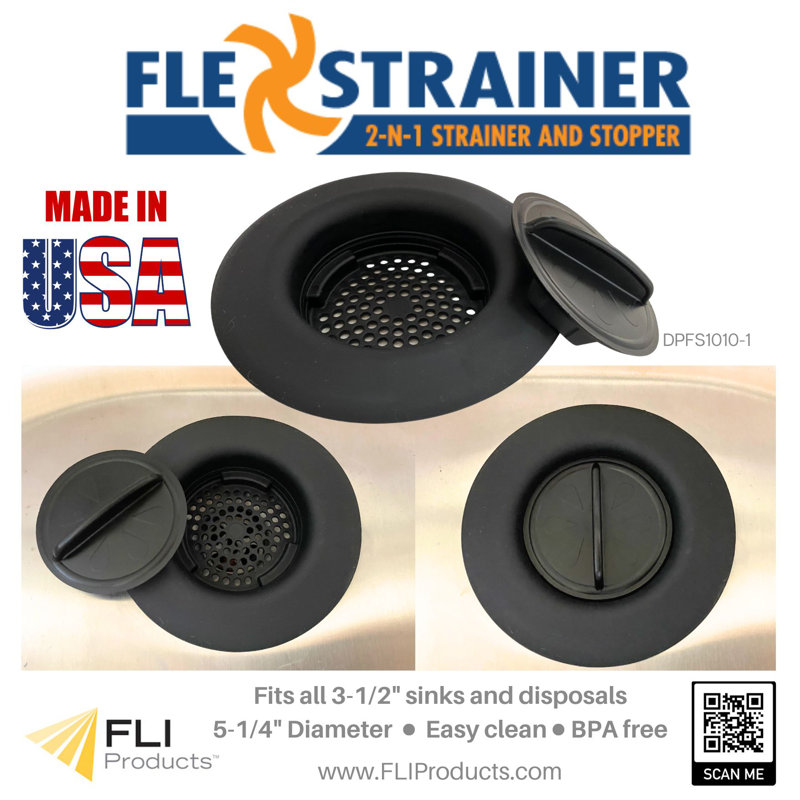 Le panier de remplacement pour crépine Flex Strainer s'adapte à la plupart des drains et des éliminations de 3,5 po