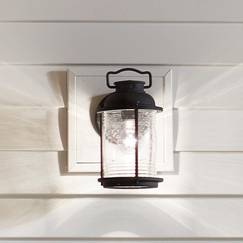 Aadison Outdoor Wall Lantern, 27.8cm H x 15.4cm W x 17.3cm D