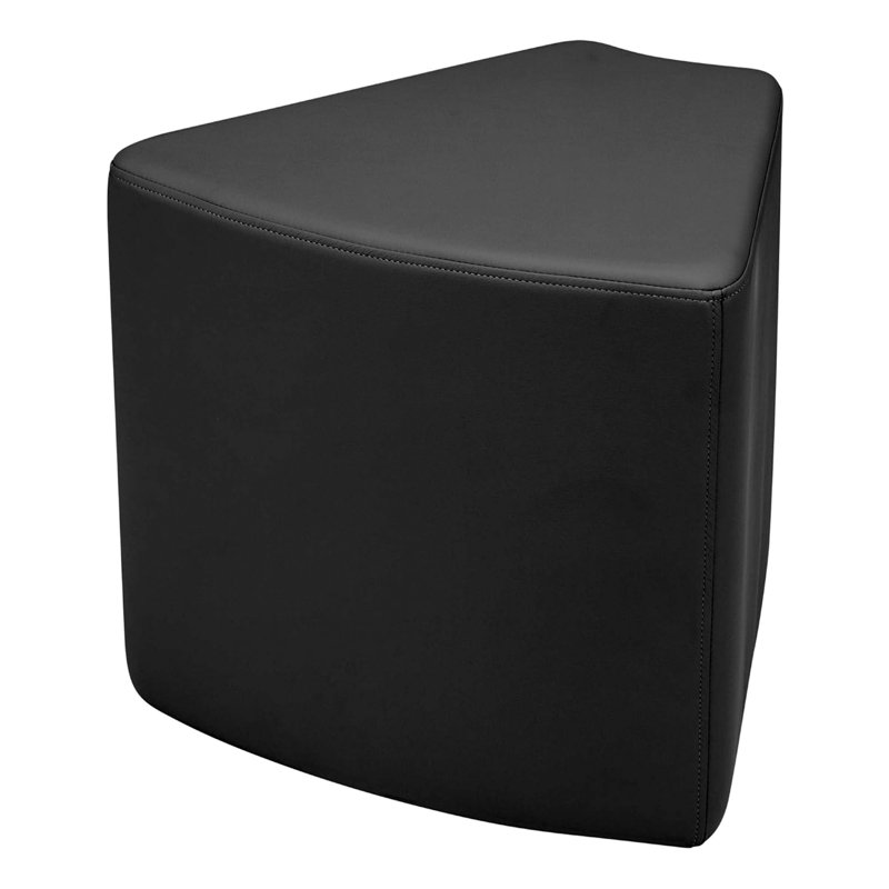 Pro Series Upholstered Wedge Ottoman 18" Height, Black