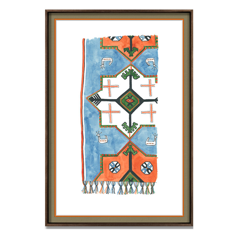 Patterned Rug 4 Print by Lawyer, Marie, 25" H x 19" W