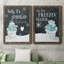 «Baby It's Cold dehors», ensemble de 2 reproductions d'art textuel-1792896118-1792896113-1792896112