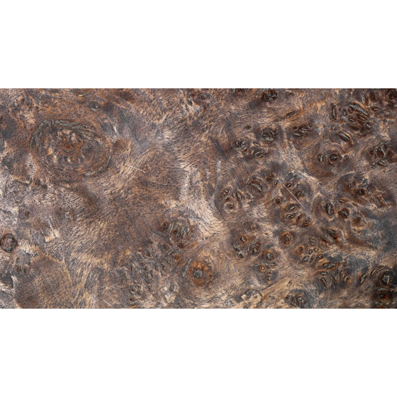 Bedford Burl Wood and Charcoal Marble Nesting Tables Set