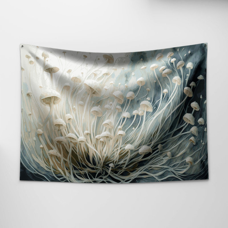 Tapisserie murale légumes Enoki, 26 po x 36 po