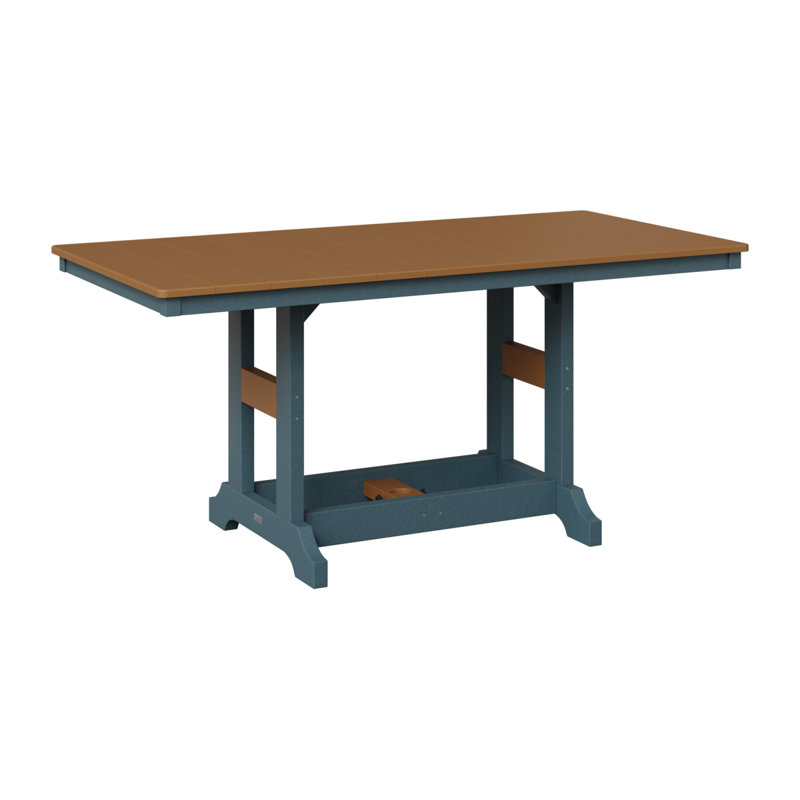 Garden Classic Outdoor Bar Table, Cedar, Slate