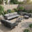 6 Person Modular Outdoor Patio Conversation Sets-128919444