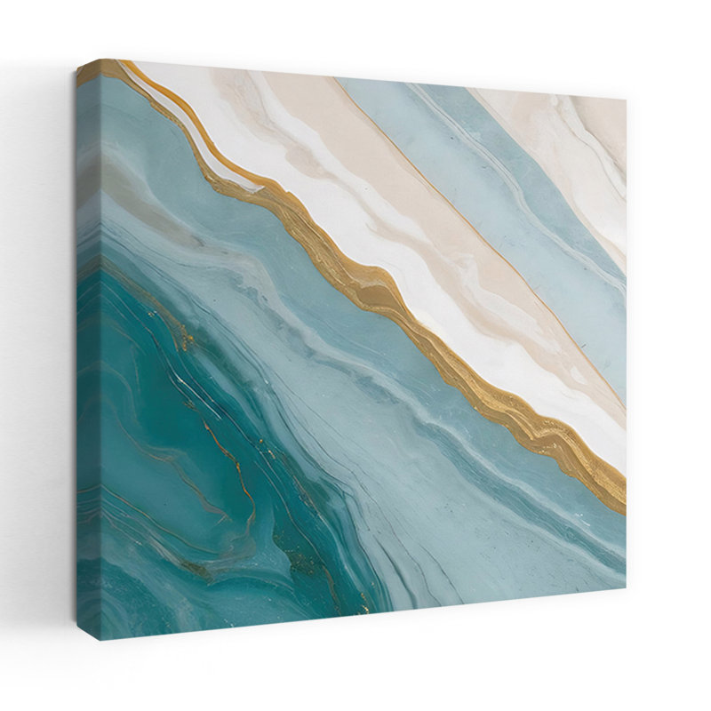 Art contemporain abstrait contemporain, paysage naturel, H 32 po x l 32 po
