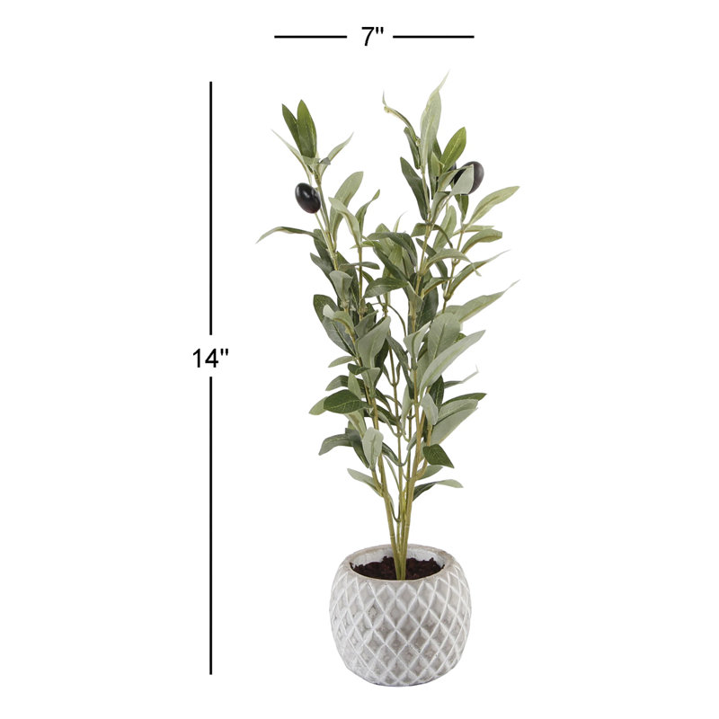 Olive artificielle 10 po en pot