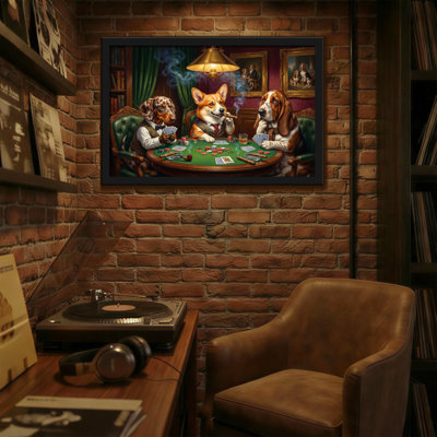 Animals Dogs Playing Poker Classic Art Print