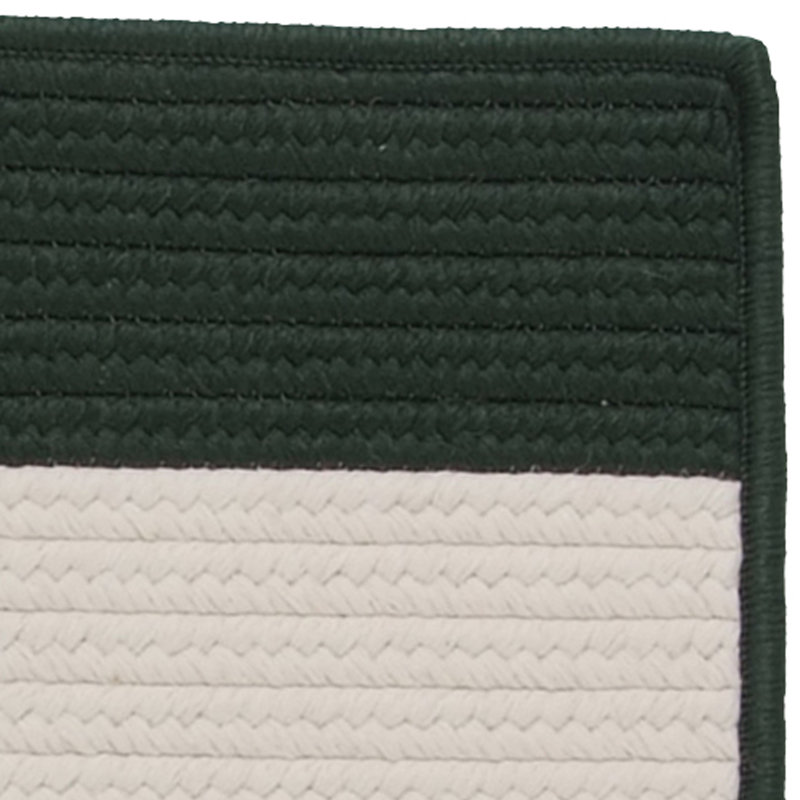 Tapis de porte intérieur / extérieur, L 18 po x L 30 po, Vert / blanc cassé