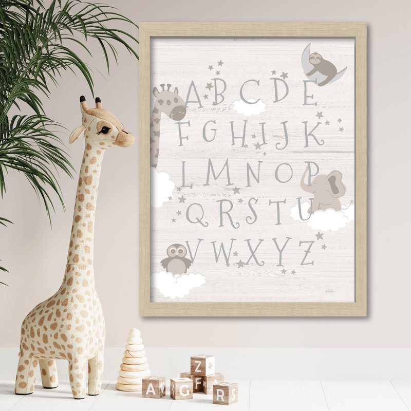 Learn Your Abc Jungle 16x20 Framed Board