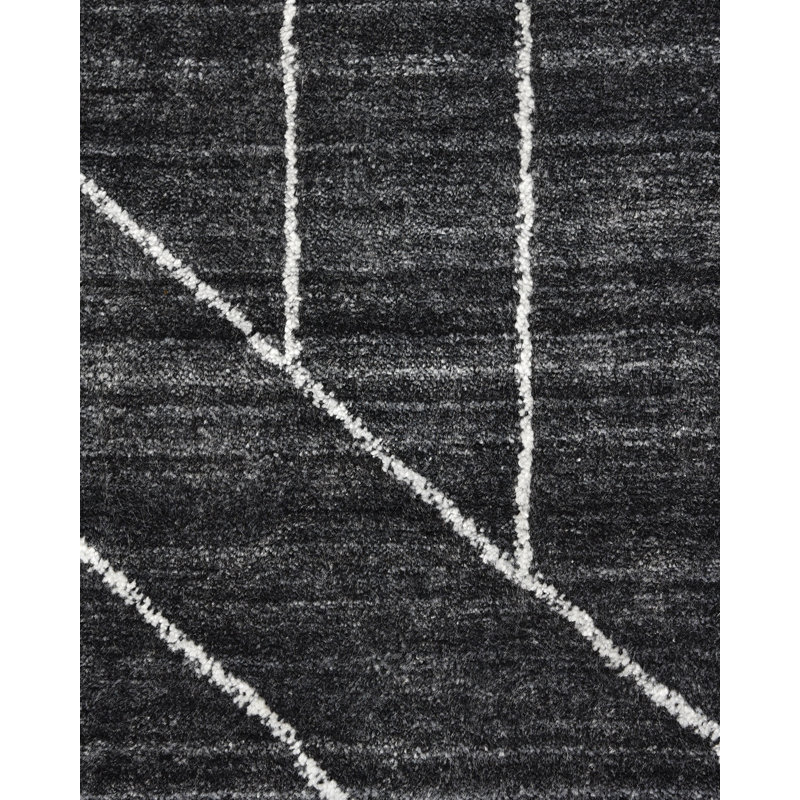 Kali Hand Knotted Geometric Area Rug, Rectangle 8' x 10'