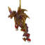 12.7cm Handmade Striped Resin Dragon Hanging Figurine Ornament