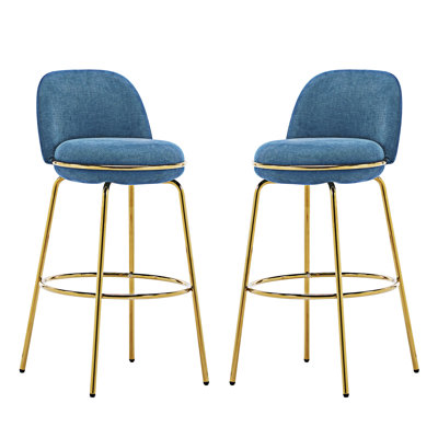 Ensemble de 2 tabourets de bar rembourrés