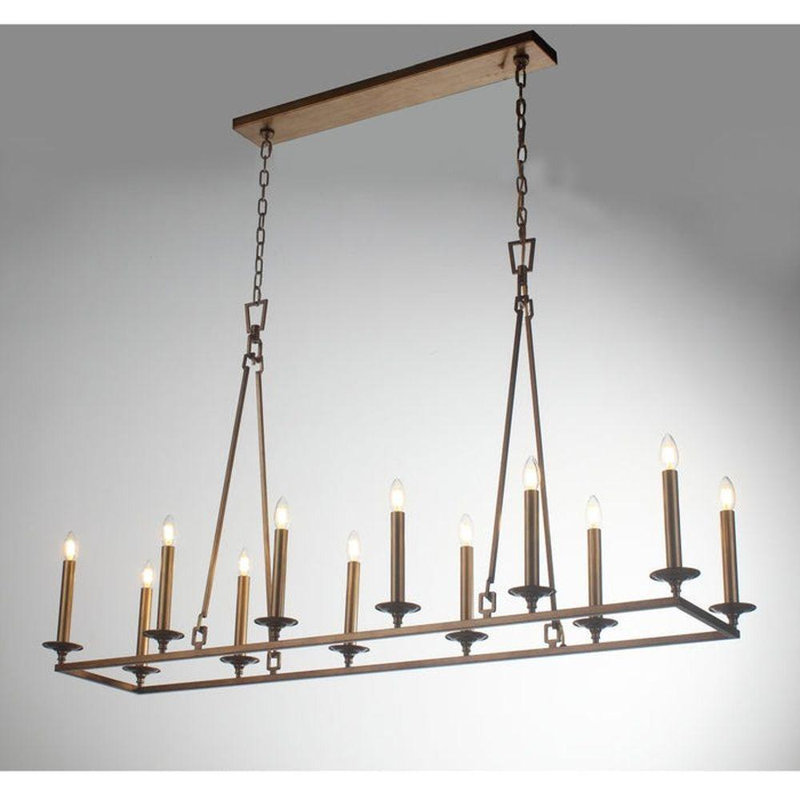 Lustre linéaire Kristophor, H 34 po x l 14 po x P 70 po, 12