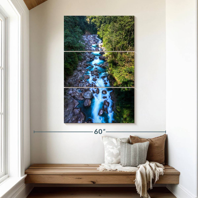 Alvord Rapid Himalayan River, 50" H x 32" W