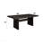 Gold & Rustic Espresso Finish Dining Table