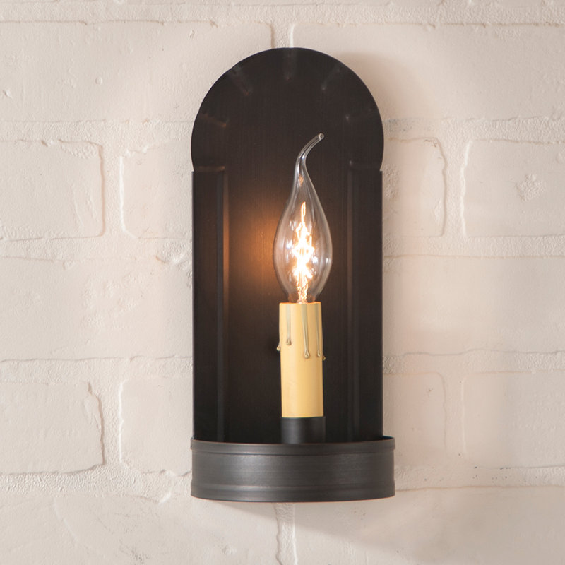 Lampe murale bougie 1 lumières Vittorio, Noir bouilloire