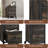 File Pedestal, Dark Oak Finish