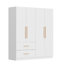 63'' W 2-Drawer Wardrobe With 2 Hanging Poles