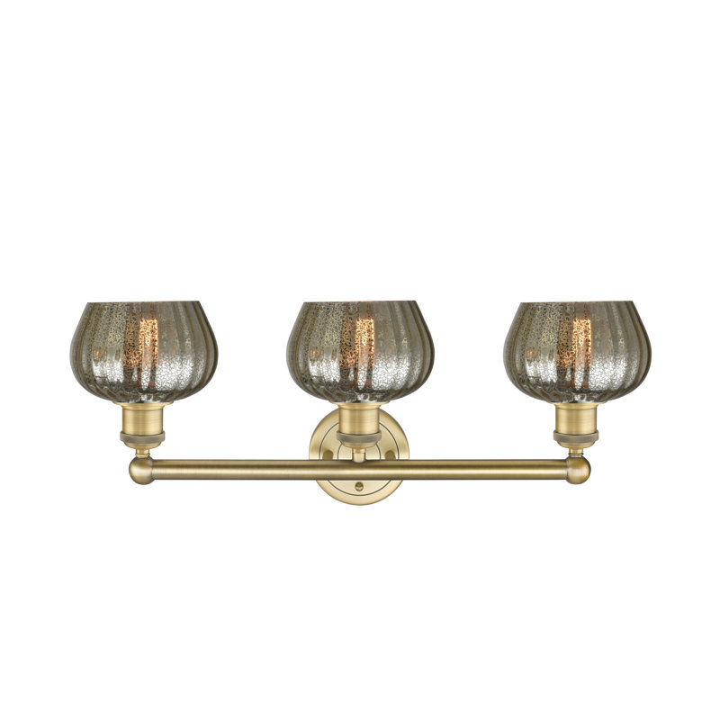 Noille 3 - Light Dimmable Vanity Light, Mercury, Brushed Brass