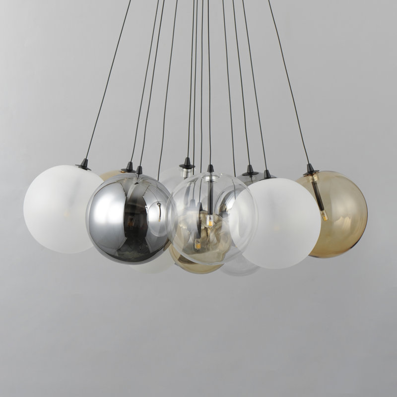 Celica 12 - Light Sphere Pendant, Black