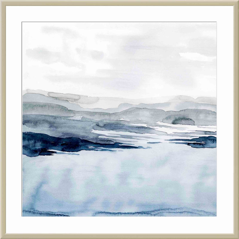 Faded Horizon I by Grace Popp, German Silver, 24.09" H x 24.09" W x 1.1" D