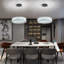 Modern Led Crystal  Ring Chandelier Black-616620189