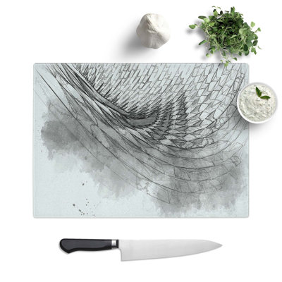 Tempered Glass Architecture Sketch Vol.7 Chopping Board