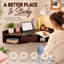 Bureau mural pliable avec tiroirs et tablettes Basicwise-399327139