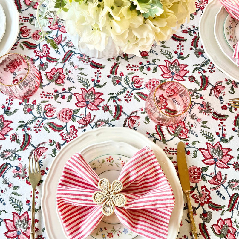 Chintz Multicolour Round Tablecloth, 60" Round