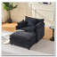 Fauteuil en chenille avec repose-pieds