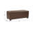  Large Tufted Storage Bench - Brown Faux Leather-1326590870