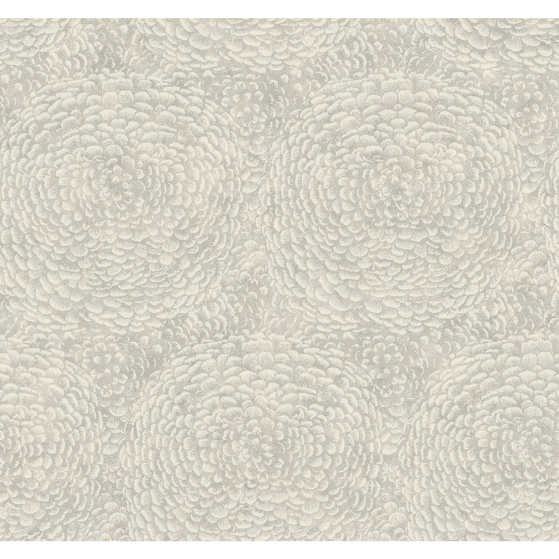 Floret Floral Double Roll, Off White