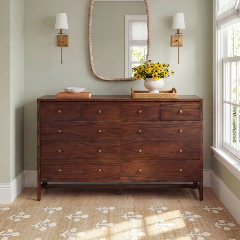 Soline 10 Drawer Dresser, Brown