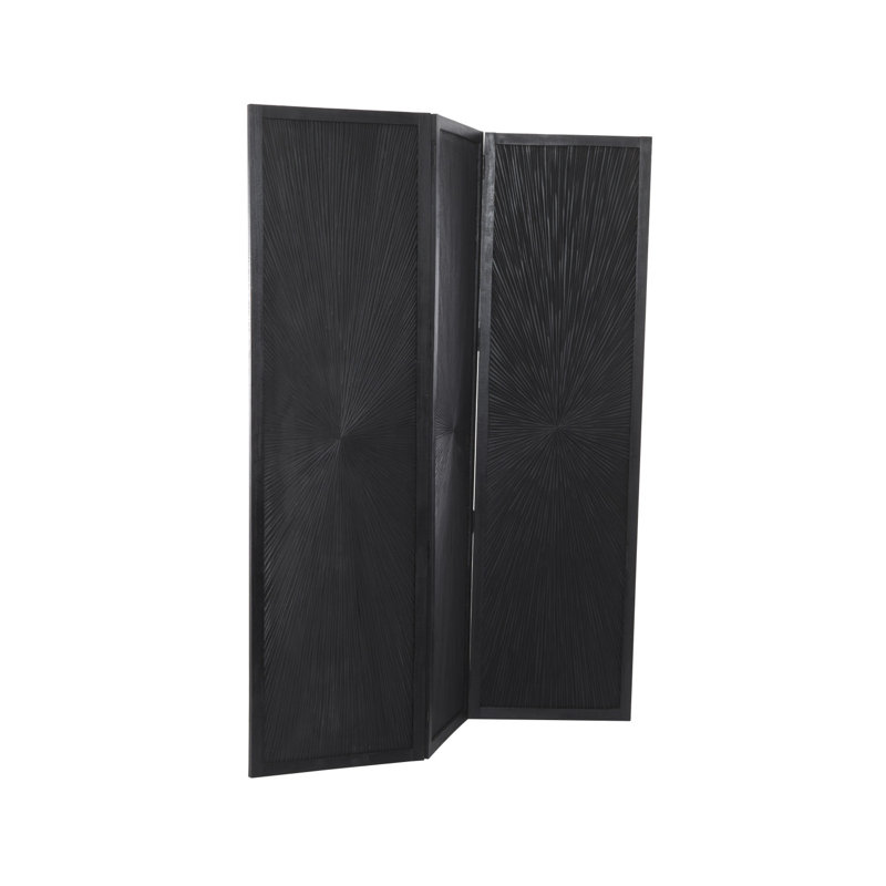 Paravent Sweetgrove, H 70 po x l 59 po x P 1 po, Noir