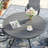 4-Person Round Patio Dining Set With Swivel Textilene Chairs-12098931