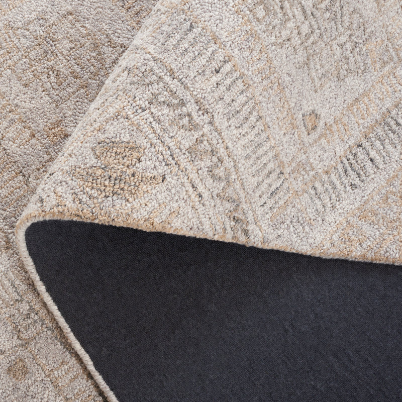 Khrissa Abstract Hand Tufted Performance Geometric Rug, Rectangle 8' x 10'
