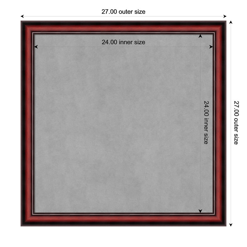 Tableau d'organisation magnétique Rubino Cherry, H 27 po x l 27 po