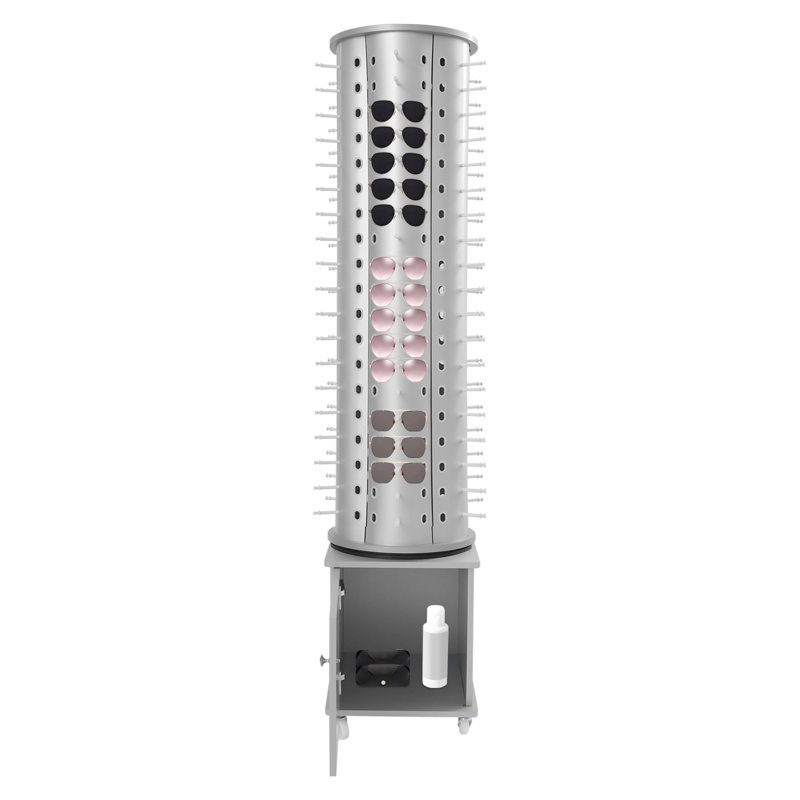 Glasses Storage Display Stand, Silver
