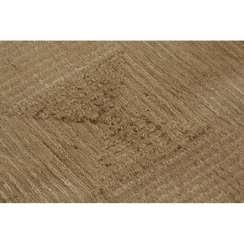 Rug & Kilim’S Cubist Art Deco Style Rug In Beige-Brown Geometric Patterns