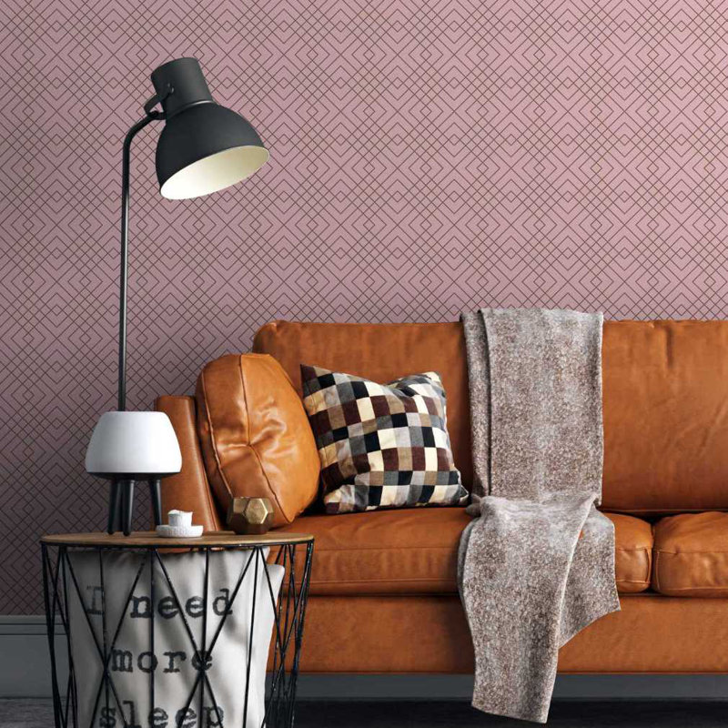 Rouleau de papier peint adhésif lisse L 8,5 pi x l 24 po Daryle