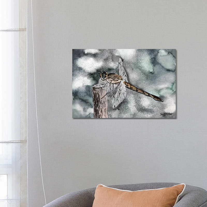 Dragonfly II by Derek McCrea - Wrapped Canvas Gallery-Wrapped Canvas Giclée, 66.04 cm H x 45.72 cm W x 3.175 cm D