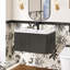 Meuble-lavabo mural simple vasque de 76 cm (29,9 po) avec dessus en céramique-1543160473
