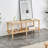 Modern 2-Tier TV Stand for Living Room Furniture,Rectangular Centre Table with Open Storage Shelf,Rounded Rubberwood legs,Stable and Durable,Easy Assembly-1851174260