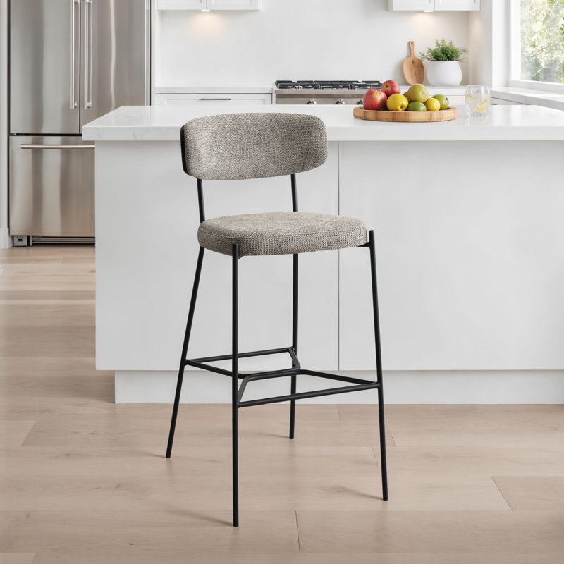 Tabouret de bar Kiril (ensemble de 2), Marron clair, Tabouret de bar (siège d'une hauteur de 30 po)