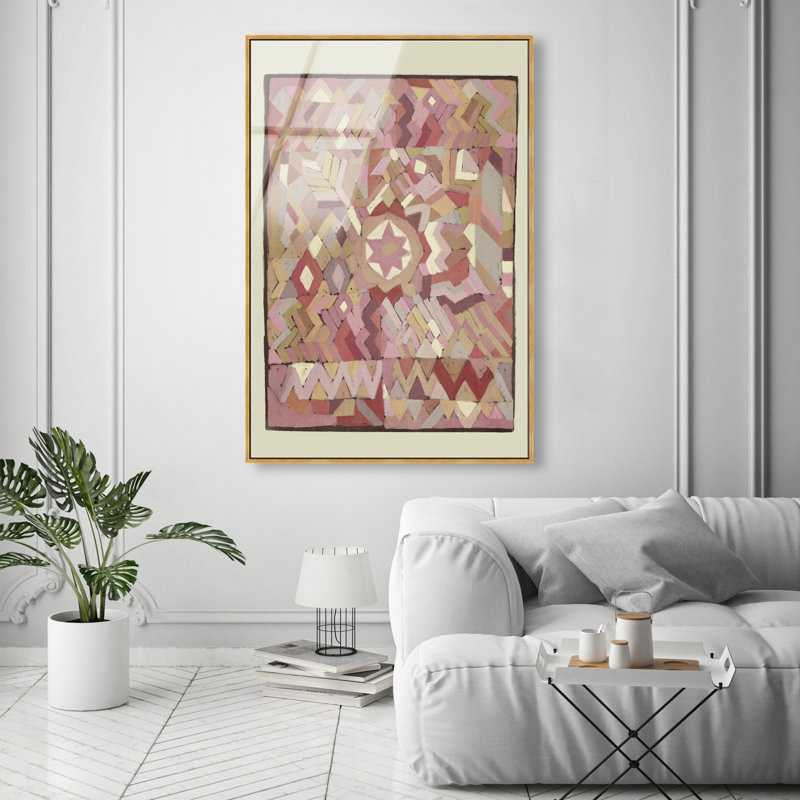 Tapestry Boehme Print by Oliver Gal, 31"H x 21"W, Gold Floater Frame