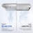 30" 600 CFM Convertible Under Cabinet Range Hood Push Button Control 3 Speed with LED Lights Charcoal Filter Stainless Steel Silver